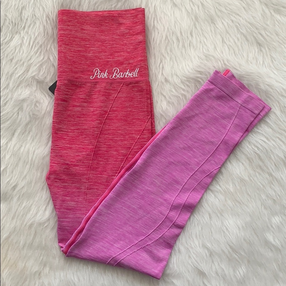 Pink and Purple Ombre Leggings from Pink Barbell - Picture 3 of 11